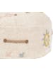 Happy Decor Kids Puff "Itza" in Beige/Mehrfarbig - 50x50x20 cm