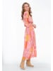 IZIA Women Dress in orange multicolor