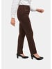 GOLDNER Hose LOUISA Bequeme Hose LOUISA COMFORT+ mit Bügelfalte in dunkeltaupe