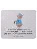 Mr. & Mrs. Panda Mousepad Polizist im Alltag mit Spruch in Grau Pastell