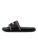Hummel Badelatschen Pool Slide Erwachsene in BLACK/WHITE/RED