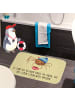 Mr. & Mrs. Panda Badezimmerteppich Spinne Agathe Kaffee mit Spruch in Gelb Pastell