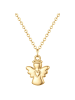 Lulu & Jane Kette Engel aus Messing mit Zirkonia in gelbgold