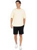 Reichstadt Reichstadt Herren Regular Fit Kurzarmshirt Shoulder Drop 25RS071 Beige L
