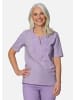 GOLDNER Kurzgröße:  Elegantes Jerseyshirt mit Rundhals in pastelllila
