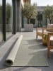 KADIMA DESIGN Teppichläufer Uni flachgewebt pflegeleicht Wohnzimmer Flur Esszimmer in Grün