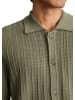 Marc O'Polo DENIM DfC Kurzarm-Strickjacke im Polostil regular in Chalky Sage