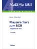 Verlag Franz Vahlen Buch - Klausurenkurs zum BGB
