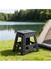 relaxdays Klapphocker in Schwarz - (B)39 x (H)39 cm x (T)32 cm