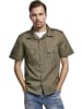 Brandit Hemd "US Ripstop Shirt Short Sleeve" in Grün
