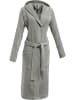 REDBEST Frottier Unisex-Bademantel mit Kapuze Chicago in grau