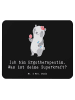 Mr. & Mrs. Panda Maus Pad Super Ergotherapeutin mit Spruch in Schwarz