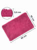 WohnDirect Hochflor Badematten Rechteckig in Pink