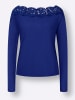 creation L Spitzenshirt in royalblau
