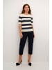 Kaffe Strickpullover KAlizza Regular fit in Navy/Turtledove Bold Stripe