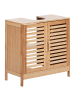 Beliani Badezimmerschrank MISSOULA in Braun - (W) 60 x (H) 60 x (L) 30 cm