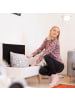 relaxdays Sitzbank in Braun - (B)80 x (H)40 x (T)39,5 cm