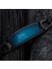 Holzkern Herrenarmband Edelstahl Modulus Blatt Blau/Schwarz