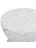 Beliani Beistelltisch CAORIA in Weiß/Blau - (W) 40 x (H) 46 x (L) 40 cm