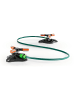 EASYmaxx Gartensprinkler rotierend 2er-Set schwarz/orange Schwarz