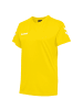 Hummel Logo T-Shirt Kurzarm Top aus Baumwolle HMLGO in Gelb