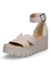 Tamaris Plateau Sandalette in Taupe