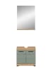 ebuy24 Badmöbelset Scout (2-teilig) Staubgrün 60 x 34 cm