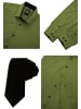Rusty Neal Hemd mit Krawatte 2er Set in Khaki