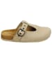 BIOSOFT Sandalen Leder Clog in Beige