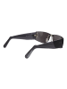 GCDS Sonnenbrille Rechtwinklig Schwarz