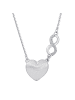 ONE ELEMENT  Zirkonia Herz Halskette aus 925 Silber   45 cm  Ø in silber