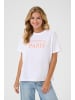Kaffe T-shirt KAjamie Loose fit in Opticla White W. Melon Ice