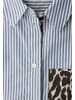 Street One Bluse in blau weiß