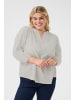 KAFFE curve Bluse langarm KCsilla Regular fit in Elephant Skin