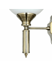 Licht-Erlebnisse Wandlampe (B)15 x (H)27 cm in Messing Antik WeißMessing Antik Weiß