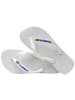 Havaianas Kinder-Flip-Flops „Brasil Logo“ Weiß