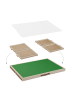 relaxdays Puzzlebrett in Natur/ Grün - (B)81 x (H)4 x (T)57 cm
