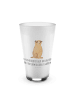 Mr. & Mrs. Panda Glas Erdmännchen mit Spruch in Transparent