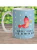 Mr. & Mrs. Panda Kunststoffbecher Hummer Weizen mit Spruch in Blau Pastell