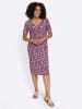 Sieh an! Kleid in magenta-topas-bedruckt