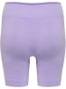 Hummel Enge Shorts Hmlmt Una Seamless Mid Waist Shorts in LAVENDER MELANGE