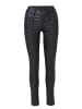 KOROSHI Push-up gewachste schmale Damenhose in SCHWARZ