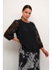 Kaffe Langarm-Bluse KAemilia Regular fit in Black Deep