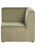 Beliani Sofaelement LEMVIG in Grün - (W) 83 x (H) 78 x (L) 83 cm rechtsseitig