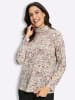 WITT WEIDEN Rollkragen-Shirt in champagner-khaki-bedruckt