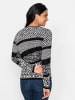 WITT WEIDEN Pullover in schwarz-weiß-gemustert
