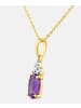 Diamant L'éternel Kette mit Anhänger, mit Amethyst, 375 Gelbgold