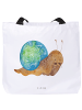 Mr. & Mrs. Panda Tote Bag Schnecke Sir ohne Spruch in Weiß