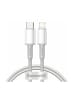 Wisam® Baseus Geflochtenes Schnell-Ladekabel Typ-C auf Lightning, PD, 20W, 1m (weiß)