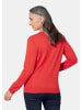 GOLDNER Uni Merino-Cardigan Langarm in rot